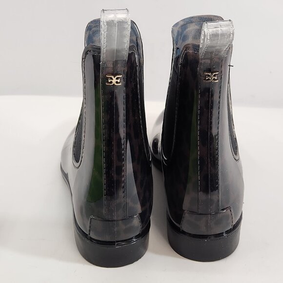 Sam Edelman Tinsley Rain Boot Leopard Clear Shiny Womens US Size 8 Unworn w/ Box - Picture 8 of 12